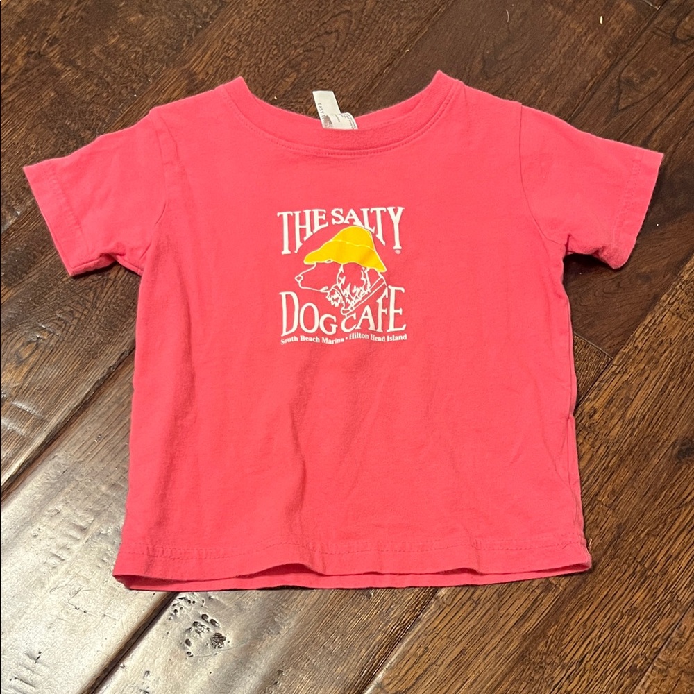 Kids' Coral Pink Dog Café Graphic Tee